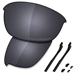 Saucer Premium-Ersatzgläser und Gummi-Kits für Oakley Half Jacket 2.0 OO9144 Sonnenbrillen High Definition - Shield Black Polarisiert von Saucer
