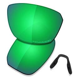 Saucer Premium Ersatzgläser & Nasenpads für Oakley Split Shot OO9416 Sonnenbrille, High Definition - Jade Green Polarized, Einheitsgröße von Saucer