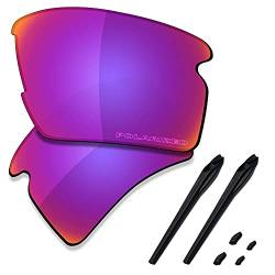 Saucer Premium gläser & Gummikits für Oakley Flak 2.0 XL OO9188 Sonnenbrille, (High Defense - Midnight Sun Polarisiert), EinheitsgröÃŸe von Saucer