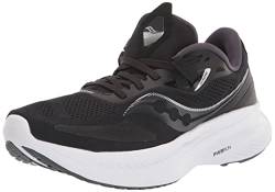 Saucony Damen Guide 15 Walking-Schuh, Black/White, 37.5 EU von Saucony