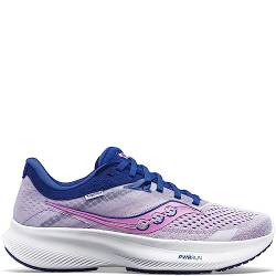 Saucony Damen Ride 16 Laufschuhe Neutralschuh Flieder - Dunkelblau 38,5 von Saucony