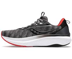 Saucony Herren Echelon 9 Laufschuh, Charcoal/Rot, 44.5 EU von Saucony