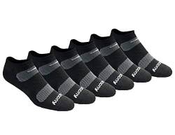 Saucony Herren Men's Multi-Pack Performance Comfort Fit No-Show Socks Laufshorts, Black Basic (6 Paar), 47-49 EU (6er von Saucony