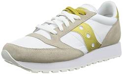 Saucony Jazz Original Vintage Damen Sportschuhe, WHITE/GOLD, 38.5 von Saucony