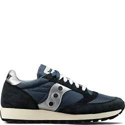 Saucony Jazz Original Vintage Herren Sportschuhe, Blue Navy Silver, 40.5 EU von Saucony