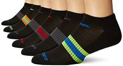 Saucony Men's 6 Pack Performance No Show Socks,Black Assorted,sock size 10-13 von Saucony