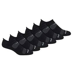 Saucony Men's Multi-Pack Mesh Ventilating Comfort Fit Performance Tab Socks, Black (6 Pair), Shoe Size: 8-12 von Saucony