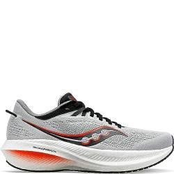 Saucony Men's Triumph 21 Sneaker, Concrete/BLK, 10.5 Wide von Saucony