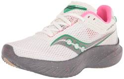 Saucony Women's Kinvara 14 Sneaker, White/Gravel, 6 von Saucony