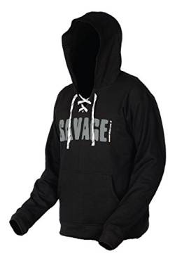 Savage Gear Simply Savage Hoodie Pullover - Angelpullover, Kapuzenpullover für Angler, Angelbekleidung, Hoody für Raubfischangler, Größe:S von Savage Gear