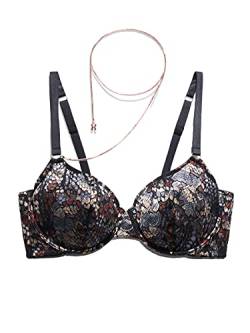 Savage X Fenty Damen Cold-Hearted Unlined Demi Bra BH, Venomous Vixen Snake Lace, 95H von Savage X Fenty