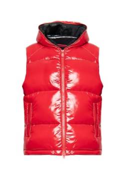 Save The Duck Dexter Hooded Vest Weste D80296M (DE/NL/SE/PL, Alphanumerisch, L, Regular, Regular, red) von Save The Duck