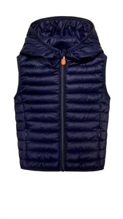 Save The Duck Hooded Vest D80380W Giga 17 Damen Weste mit Kapuze (90010 (Blue Black), 3 (L)) von Save The Duck