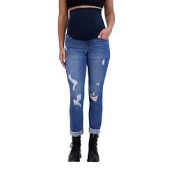Savi Parker Damen Schwangerschaft Jeans über dem Bauch - Schwangerschaft Must Haves Herbst und Winter Umstandskleidung, Marina Wash, X-Groß von Savi Parker