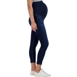 Savi Parker Damen Umstandsjeans über dem Bauch – Schwangerschaftskleidung für alle Jahreszeiten, Umstandshose – 68,6 cm Schrittlänge, Dunkle Waschung, XX-Large von Savi Parker