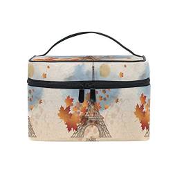 Süßes Geschenk Paris Eiffelturm Kosmetiktasche für Frauen Schminktasche Große Mädchen Damen Make Up Taschen Kulturbeutel von Sawhonn