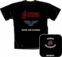 Official Merchandise Band T-Shirt - Saxon - Denim And Leather // Größe: XL von Saxon