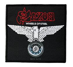 Saxon Aufnäher - Wheels Of Steel Patch - Gewebt & Lizenziert !! von Saxon