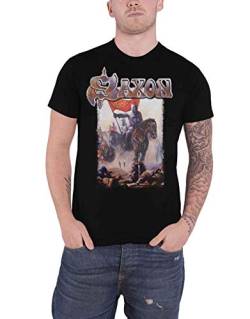 Saxon Crusader T-Shirt schwarz L von Saxon