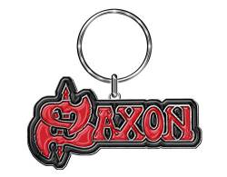 Saxon Schlüsselring keychain Classic Band Logo Nue offiziell One Size von Saxon