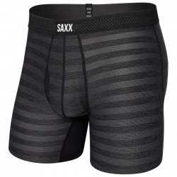 Saxx - Droptemp Cooling Mesh Boxer Brief Fly - Kunstfaserunterwäsche Gr S schwarz von Saxx