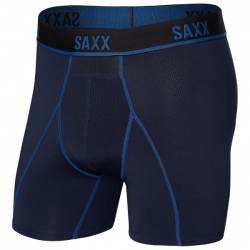 Saxx - Kinetic Light-Compression Mesh Boxer Brief - Kunstfaserunterwäsche Gr M blau von Saxx