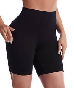 Sayago Shapewear Damen Bauchweg Stark Formend Taillenformer Miederslip Miederpant Figurformende Miederhose Hohe Taille (Schwarz, L) von Sayago