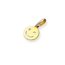 Sayers London 9K Gold Augenzwinkerndes Smiley Face Charm Anhänger von Sayers London