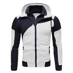 Sweatjacke Herren Hoodie mit Reißverschluss Kapuzen Sweatjacke Herren mit Kapuze Solid Herren Sweatjacke Fleecejacke Herren Kapuzenpullover Kapuzenjacke Herren Freizeit Jacke für Winter von Saymany