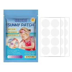 24 Patches UV Erkennung Patches Für Gesicht UV Sonne Aufkleber UV Patch Sunblock Kleber Wasserdicht Patch B4H1 Gesicht von Sbyzm