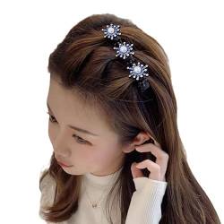 Frauen Elegante Blume Perlen Zopf Haarnadeln Süßes Haar Dekorieren Clips Seite Pony Zahnförmige Blume Haarnadeln Clip Braid Perle von Sbyzm