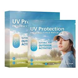 Tägliches UV-Schnitt-Patch, 5 Stück, Sonnenschutz für Outdoor-Aktivitäten, pflegt beruhigende Haut und spendet Feuchtigkeit für das Auge von Sbyzm