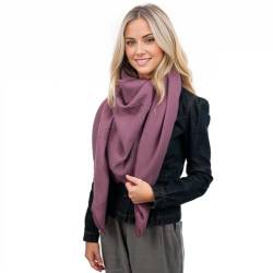 Scandi Linen Musselin Tuch Damen, Musselintuch Damen, Musselin Tuch, Musselin Schal Damen, Musselintücher, Musselin Schal, Halstuch Damen, Schal Damen, Viereckig (einlagig), Purple von Scandi Linen