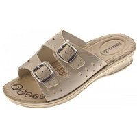 Scandi Damen Pantoletten Clogs Latschen Schuhe Sandalette Zehentrenner Gel-Effekt, Komfort-Soft-Fußbett von Scandi