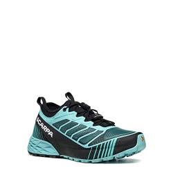 Scarpa Damen Ribelle Run Speed Force Traillaufschuhe, Aqua, Schwarz, 39.5 EU von Scarpa