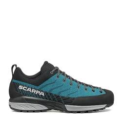 Scarpa M Mescalito Planet Blau-Schwarz - Atmungsaktiver Leichter Herren Zustiegsschuh, Größe EU 45 - Farbe Petrol - Blac von Scarpa