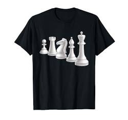Schachfiguren Denksportler Geschenk Schach T-Shirt von Schachspieler Sport Schach