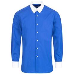 Schaeffer Blaues Slim Fit Hemd mit Piccadilly Kragen, Größe: L von Schaeffer