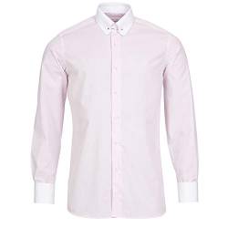 Schaeffer Hemd Regular Cut rosa Streifen Piccadilly Kragen/Pin Collar weiß, Größe: M von Schaeffer
