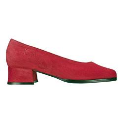 Schapuro Damenschuhe Trachten Pumps; Farbe: Rot; Größe: 42 EU; Obermaterial: Leder; Innenmaterial: Leder; Laufsohle: Sonstiges Material von Schapuro