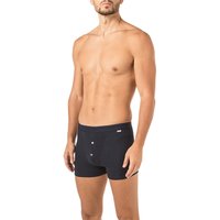 Schiesser Revival Herren Trunk blau Baumwolle unifarben von Schiesser Revival