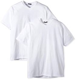 SCHIESSER American T-Shirts V-Neck Shirt im Doppelpack, 100 weiß, 5 = M von Schiesser