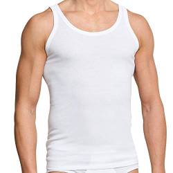 Schiesser® 4er - Pack Herren Unterhemden, Achselhemden, Tank Top, Weiß, Gr. 5, 6, 7, 8, 9, Neu (5 / (M)) von Schiesser