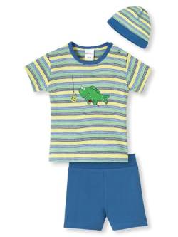Schiesser Baby - Jungen kurzer Schlafanzug Kurz Zweiteiler mit Mütze - 142351, Größe Kinder:92, Farbe:Sortiert von Schiesser