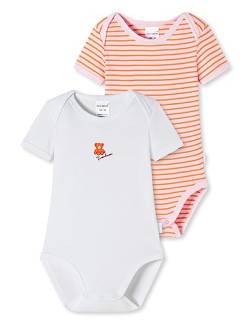 Schiesser Baby - Mädchen 2pack Bodies Halbarm Bio Baumwolle Made Europe Baby und Kleinkind Unterwäsche Satz, Mehrfarbig, 74 EU von Schiesser