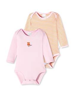 Schiesser Baby - Mädchen 2pack Bodies Langarm Bio Baumwolle Made Europe Baby und Kleinkind Unterwäsche Satz, Mehrfarbig, 80 EU von Schiesser