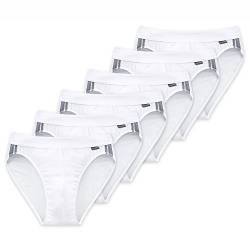 Schiesser Cotton Essentials Stretch Rio Slip - 035110-6er Spar-Pack (8 Weiß),XXL von Schiesser