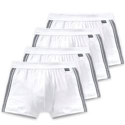 Schiesser Cotton Essentials Stretch Short - 035111-4er Spar-Pack (7 (XL), 4 X Weiß) von Schiesser