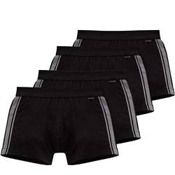 Schiesser Cotton Essentials Stretch Shorts - 035111-4er Spar-Pack (8 Schwarz) von Schiesser