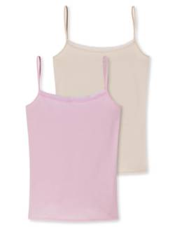 Schiesser Damen 2 Pack Spaghettitop Unterhemd mit Spitze-Cotton Mix Unterwäsche, Sortiert 8_180072, 44 (2er Pack) von Schiesser